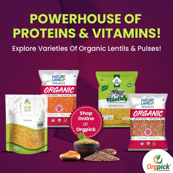 Buy Certified Organic Lentil and Pulses Online