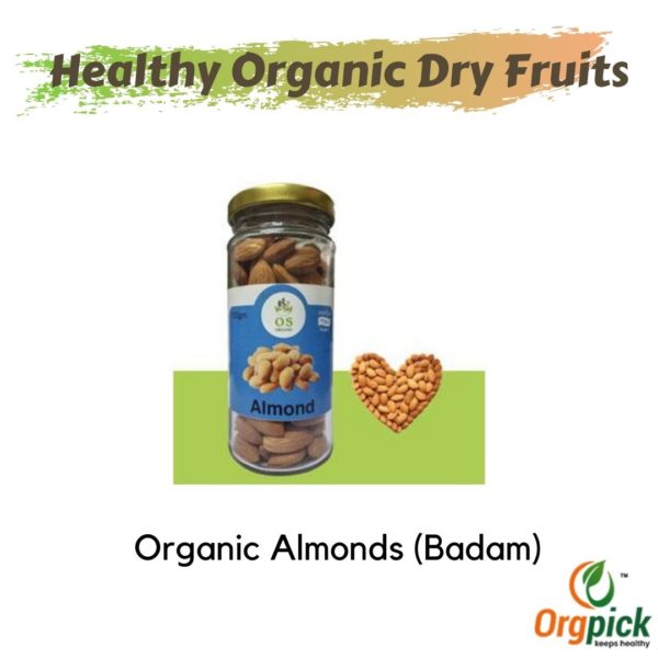 Buy Organic Almonds Bottle Online